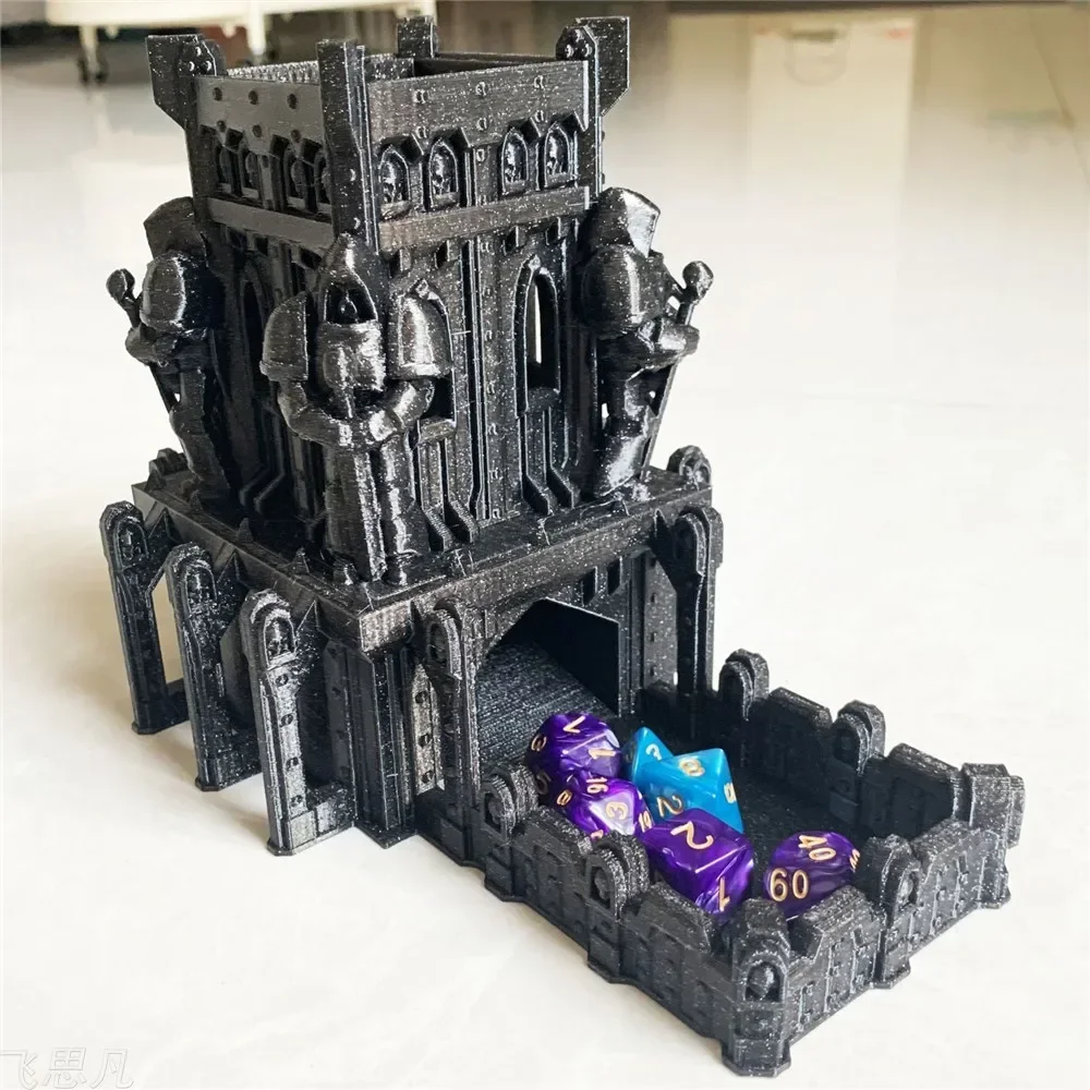 Board Game Print - 3D-geprinte kasteel dobbelstenen toren tafelblad gaming