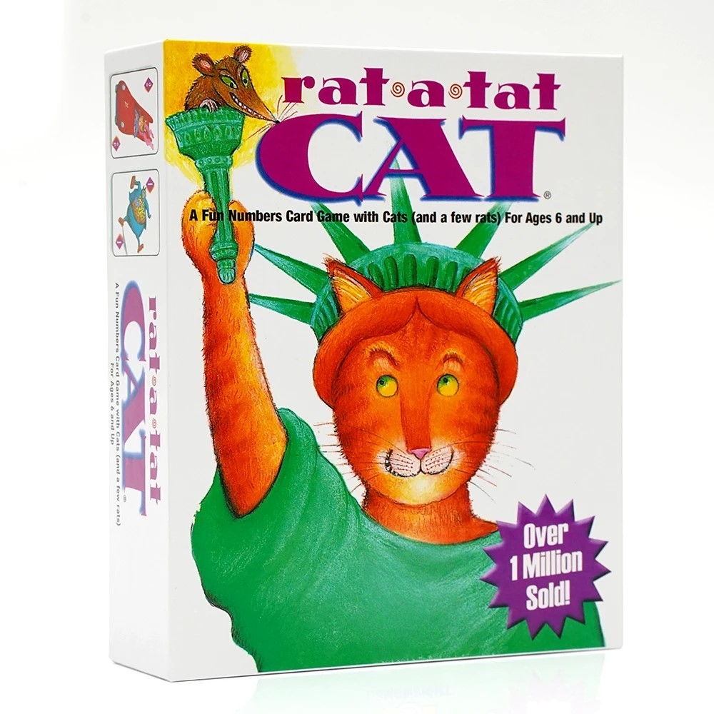 Board Game For 2 Players - Rat A Tat Cat Fun Numbers