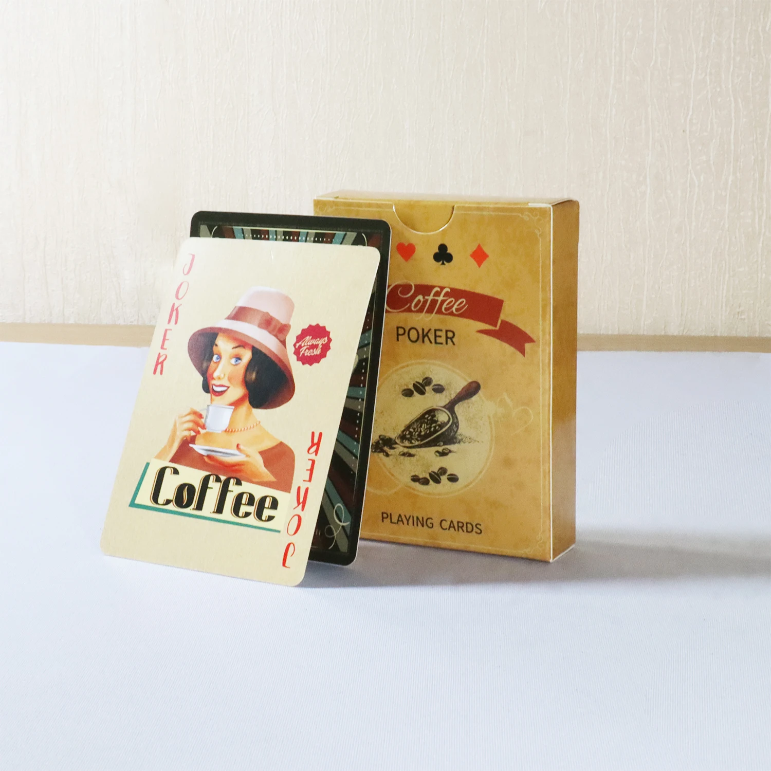Board Game Vintage - Koffiepapier speelkaarten Vintage stijl 54-kaarten dek