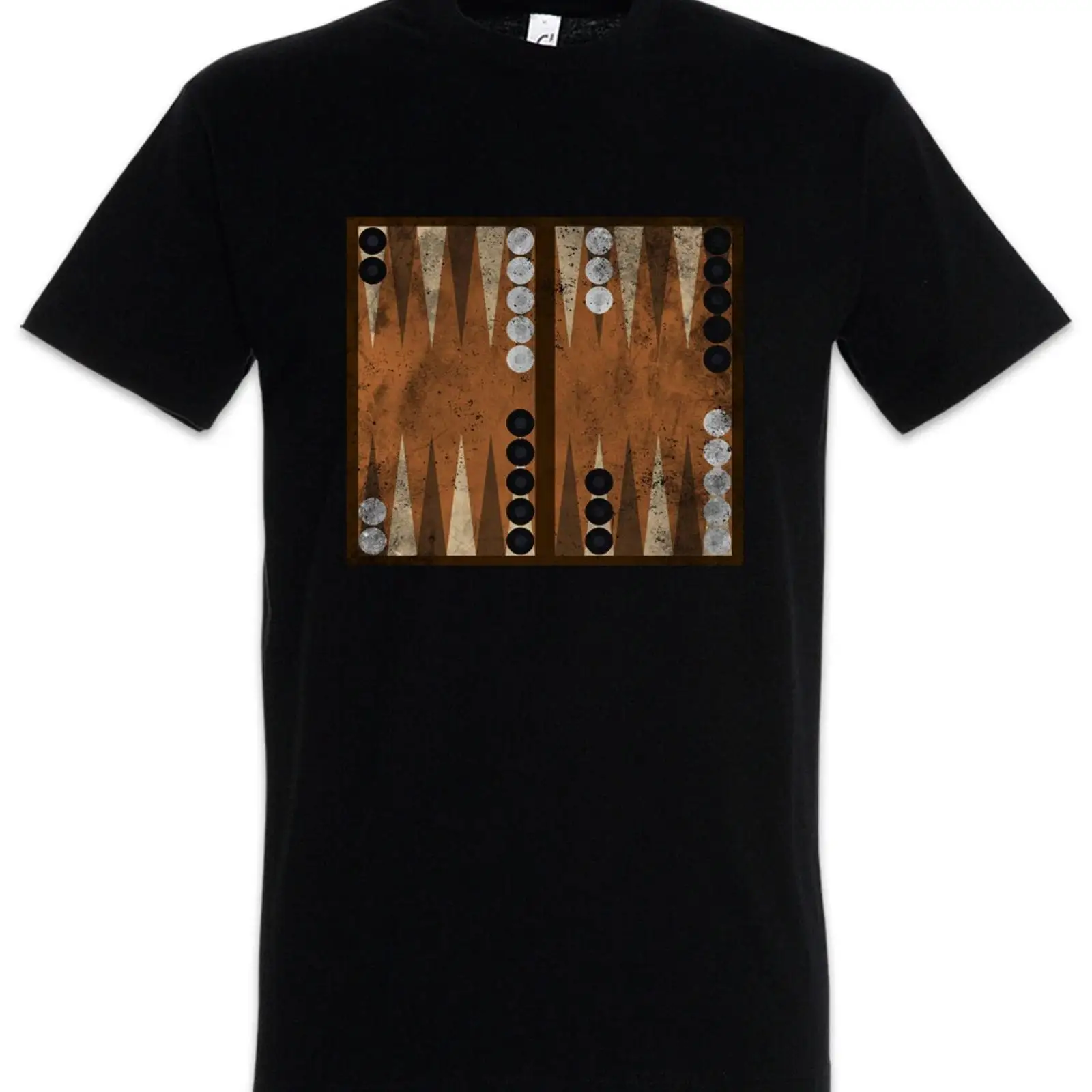 Board Game Print - Backgammon Board T-shirt Game Gamer Retro