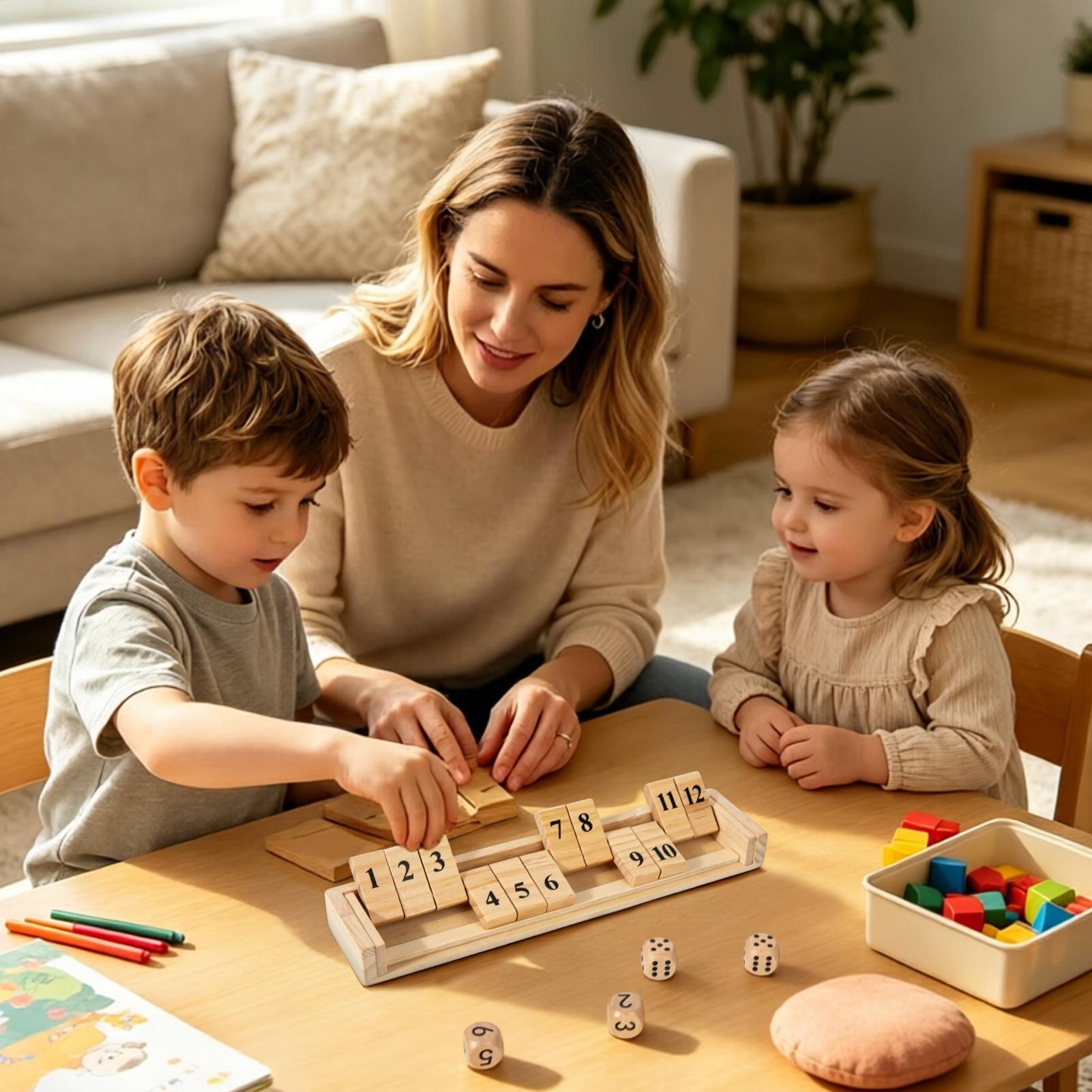 Shut The Box-spel Houten bords - Board Game Vintage recensie en prijs