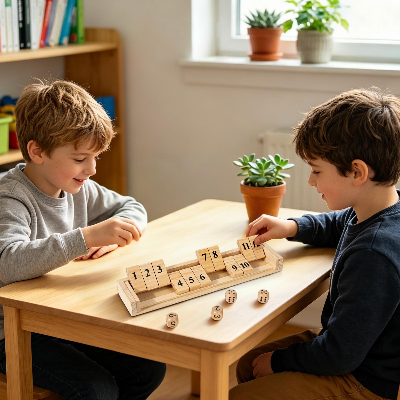 Shut The Box-spel Houten bords - Board Game Vintage recensie en prijs