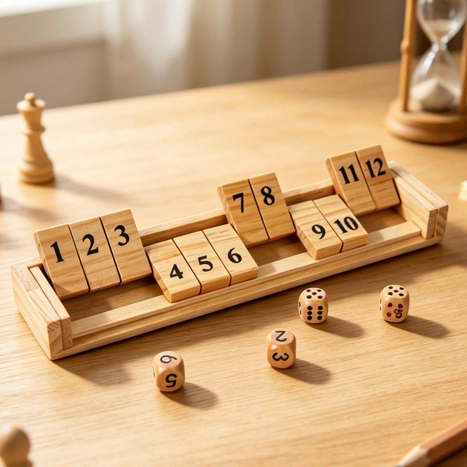 Shut The Box-spel Houten bords - Board Game Vintage recensie en prijs