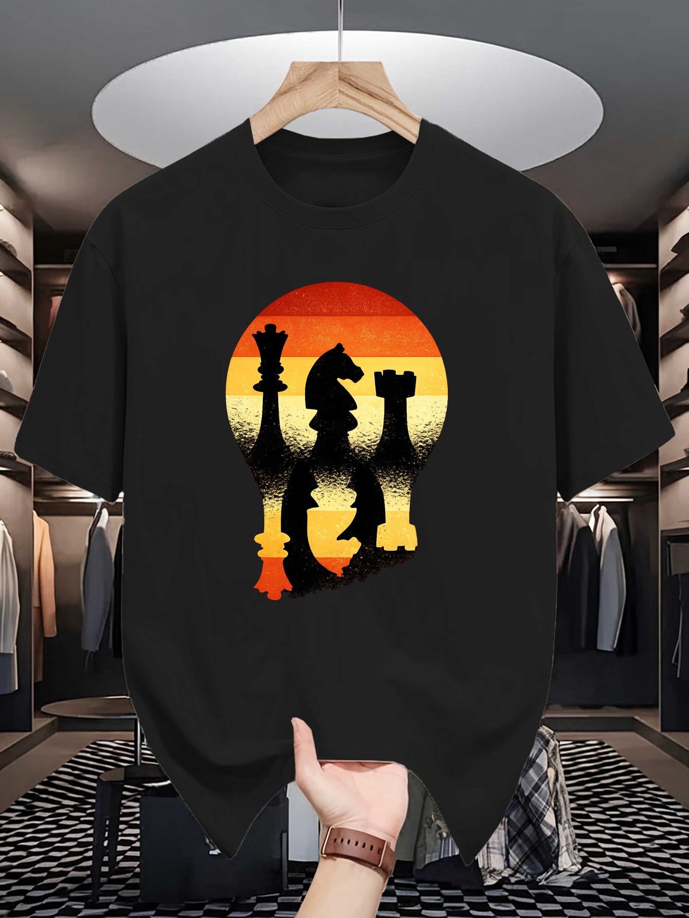 Schaken Silhouet Zonsondergang - Board Game Print recensie en prijs