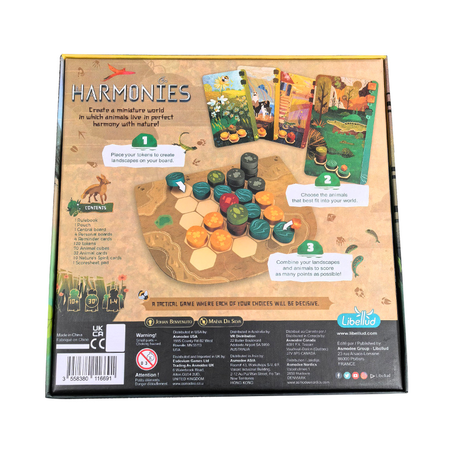 Harmonies - Bordspellen - Crea - Board Game Bang recensie en prijs