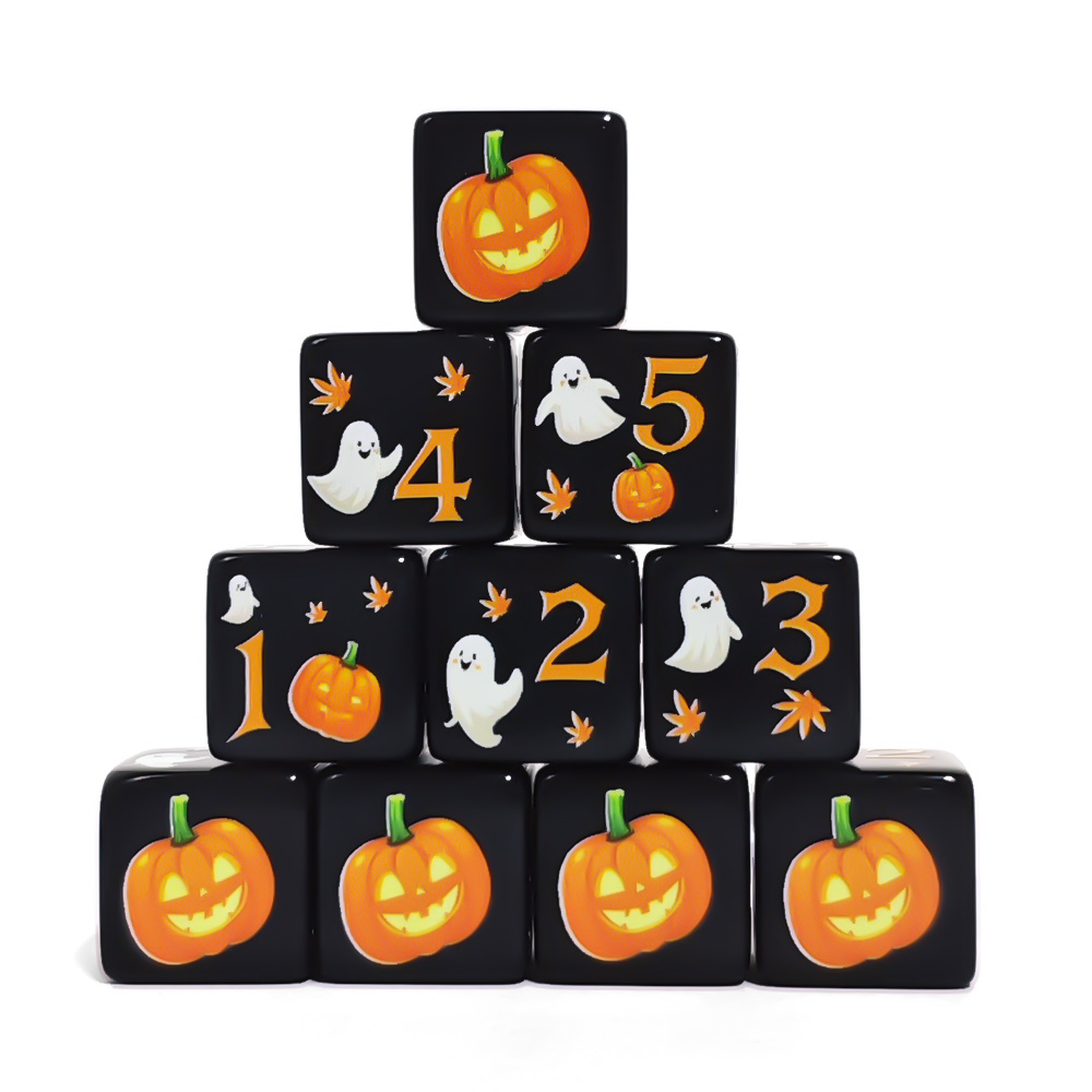 12 Stuks 16MM Zwart Acryl D6 D - Board Game Print recensie en prijs