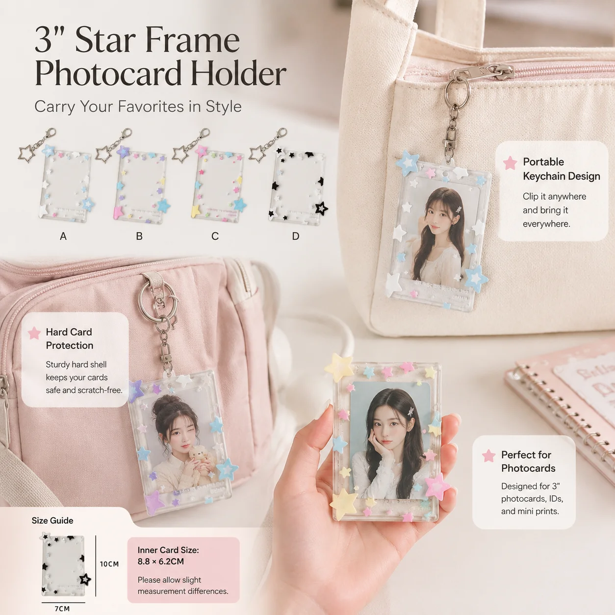 Star Design 3 inch fotokaartho - Card Sleeves Protector recensie en prijs