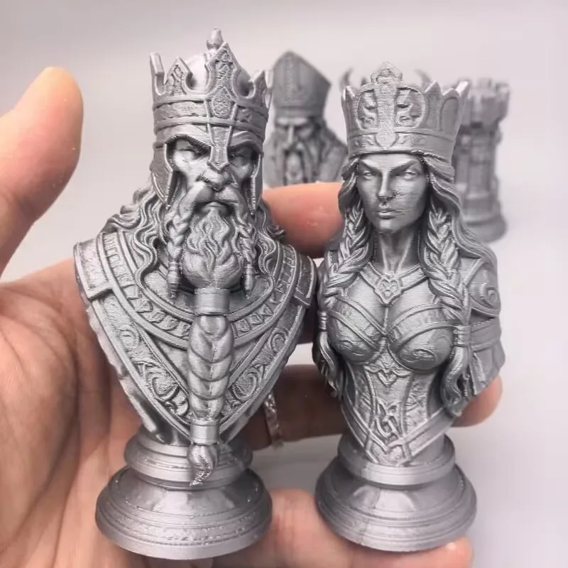 10cm 3D-geprinte schaakstukken - Board Game Print recensie en prijs