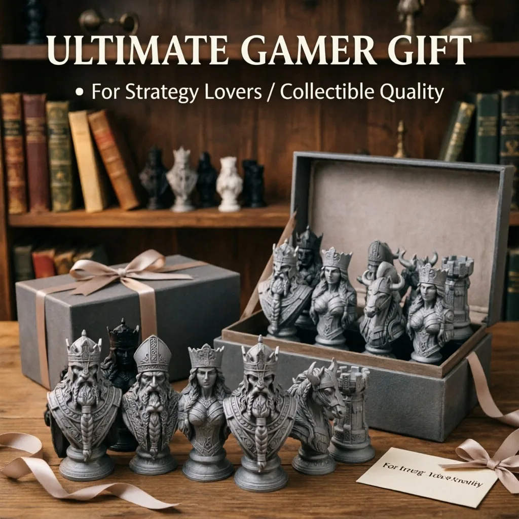 10cm 3D-geprinte schaakstukken - Board Game Print recensie en prijs