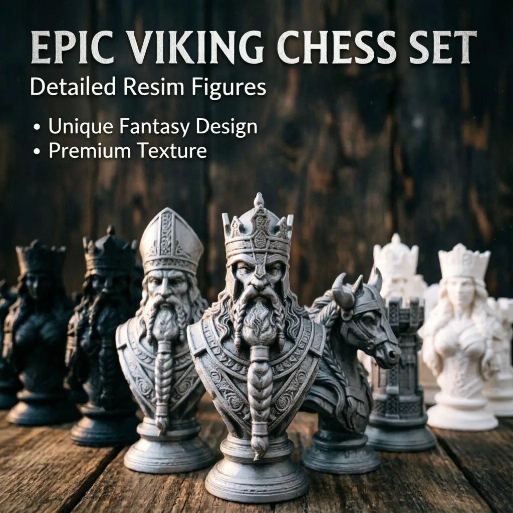 10cm 3D-geprinte schaakstukken - Board Game Print recensie en prijs