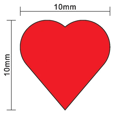 100 Stuks 10mm * 5mm Rood Hart - Board Game Bang recensie en prijs